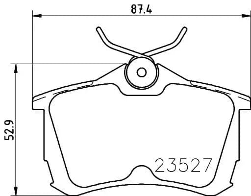 Mintex Brake Pads Set Brake Pads Full Set Of 4 Rear MDB1990 - image 3