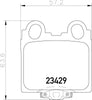 Mintex Brake Pads Set Brake Pads Full Set Of 4 Rear MDB2008 thumbnail