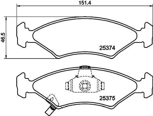 Mintex Brake Pads Full Set Of 4 Front MDB2010 - image 3
