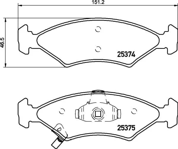 Mintex Brake Pads Full Set Of 4 Front MDB2010 - image 4