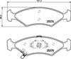 Mintex Brake Pads Full Set Of 4 Front MDB2010 thumbnail