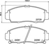 Mintex Brake Pads Full Set Of 4 Front MDB2043 thumbnail