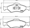 Mintex Brake Pads Full Set Of 4 Front MDB2059 thumbnail