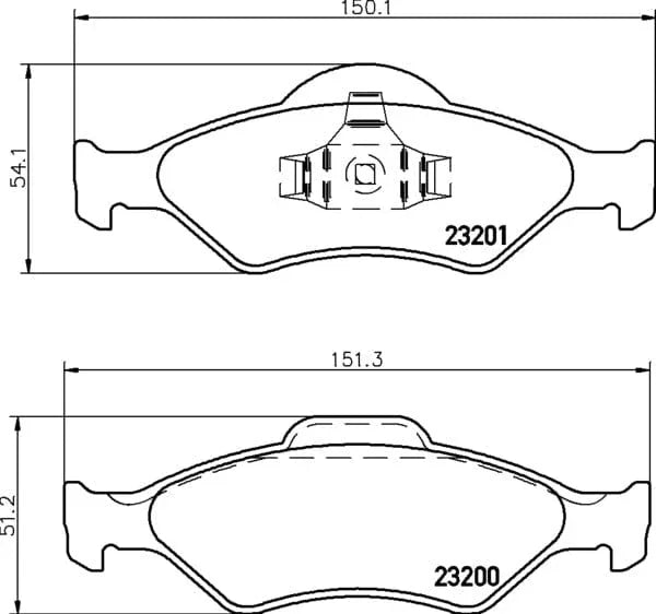 Mintex Brake Pads Full Set Of 4 Front MDB2059 - image 4