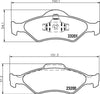 Mintex Brake Pads Full Set Of 4 Front MDB2059 thumbnail