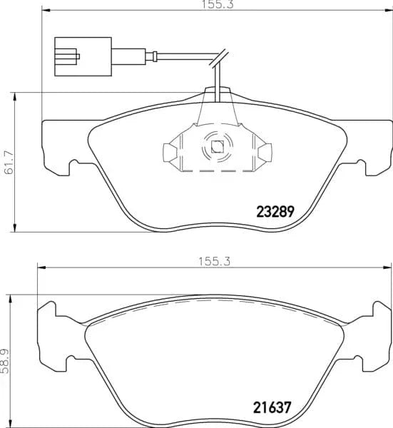 Mintex Brake Pads Full Set Of 4 Front MDB2068 - OEM Quality Replacement - image 3