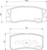 Mintex Brake Pads Set Brake Pads Full Set Of 4 Rear MDB2080 thumbnail