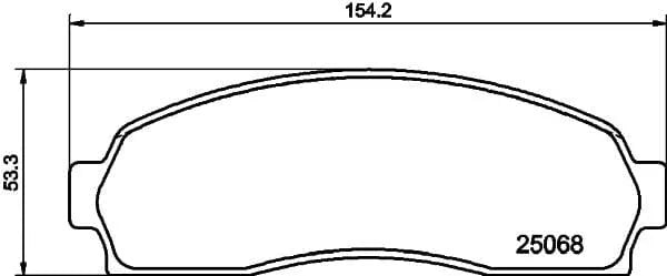 Mintex Brake Pads Full Set Of 4 Front MDB2086 - image 3