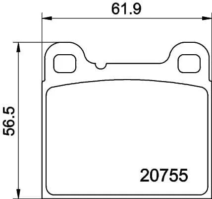 Mintex Brake Pads Set Brake Pads Full Set Of 4 Rear MDB2129 - image 3