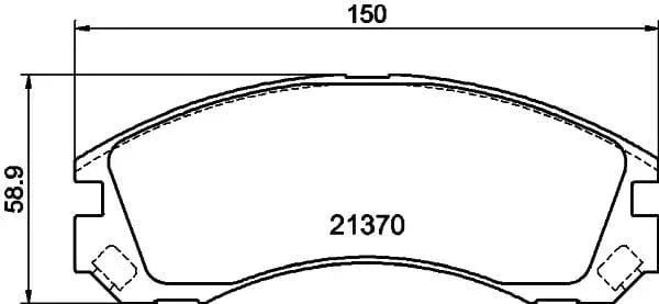 Mintex Brake Pads Full Set Of 4 Front MDB2174 - image 3