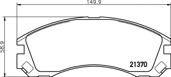 Mintex Brake Pads Full Set Of 4 Front MDB2174 - image 4