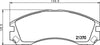 Mintex Brake Pads Full Set Of 4 Front MDB2174 thumbnail