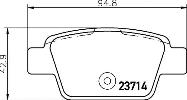 Mintex Brake Pads Set Brake Pads Full Set Of 4 Rear MDB2238 - image 3