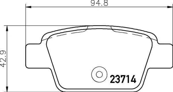 Mintex Brake Pads Set Brake Pads Full Set Of 4 Rear MDB2238 - image 4