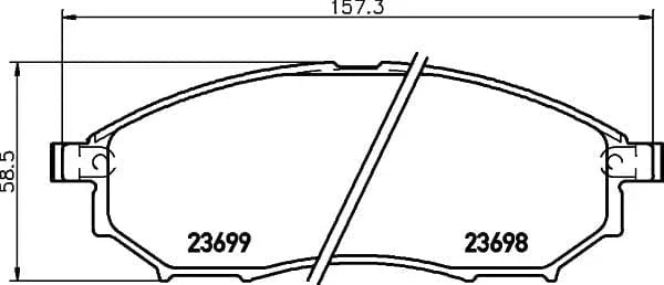Mintex Brake Pads Full Set Of 4 Front MDB2247 - OEM Quality Replacement - image 3
