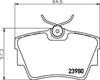 Mintex Brake Pads Set Brake Pads Full Set Of 4 Rear MDB2258 thumbnail