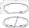 Mintex Brake Pads Full Set Of 4 Front MDB2265 thumbnail