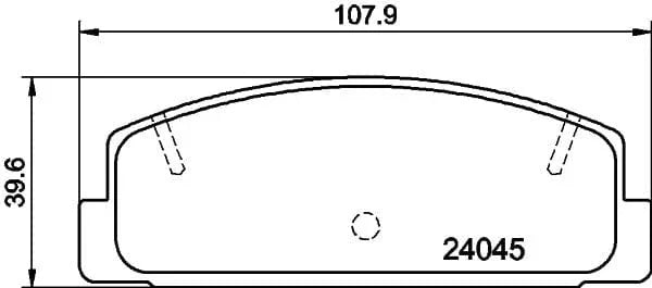 Mintex Brake Pads Set Brake Pads Full Set Of 4 Rear MDB2309 - image 3