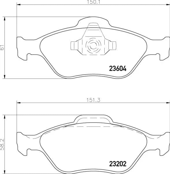 Mintex Brake Pads Full Set Of 4 Front MDB2314 - image 3