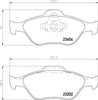 Mintex Brake Pads Full Set Of 4 Front MDB2314 thumbnail
