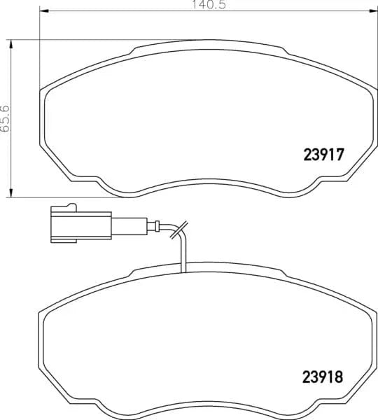 Mintex Brake Pads Full Set Of 4 Front MDB2328 - image 3