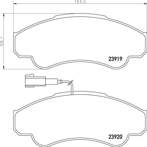 Mintex Brake Pads Full Set Of 4 Front MDB2329 - image 3