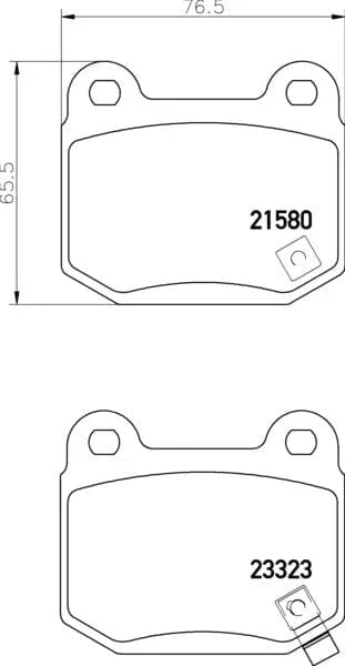 Mintex Brake Pads Set Brake Pads Full Set Of 4 Rear MDB2342MX - image 3