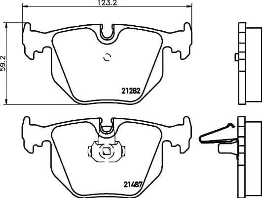 Mintex Brake Pads Set Brake Pads Full Set Of 4 Rear MDB2534 - image 3