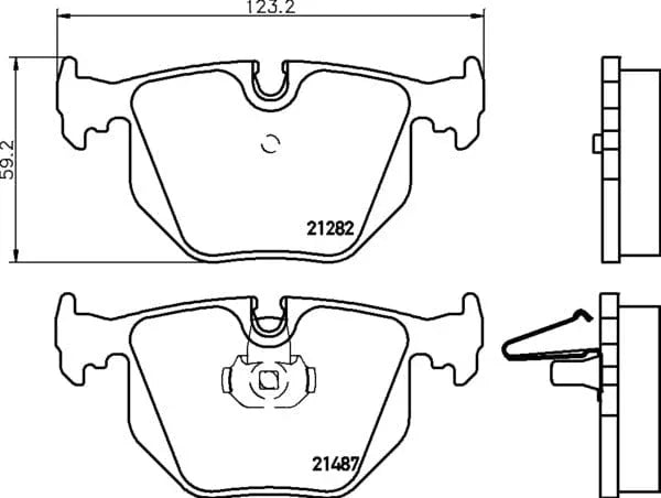 Mintex Brake Pads Set Brake Pads Full Set Of 4 Rear MDB2534 - image 4