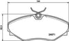 Mintex Brake Pads Full Set Of 4 Front MDB2564 thumbnail