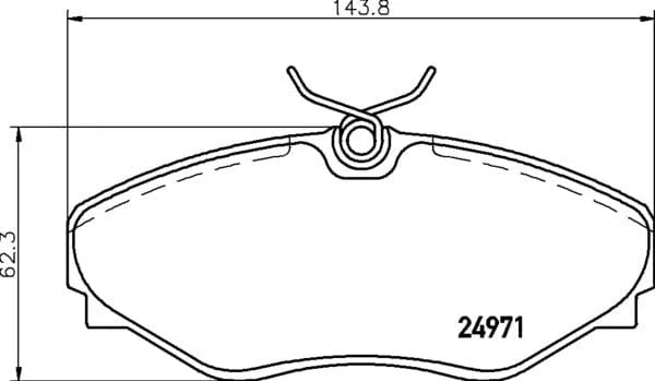 Mintex Brake Pads Full Set Of 4 Front MDB2564 - image 4