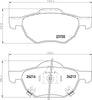 Mintex Brake Pads Full Set Of 4 Front MDB2599 thumbnail