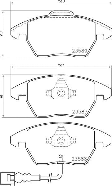 Mintex Brake Pads Full Set Of 4 Front MDB2604MX - image 3