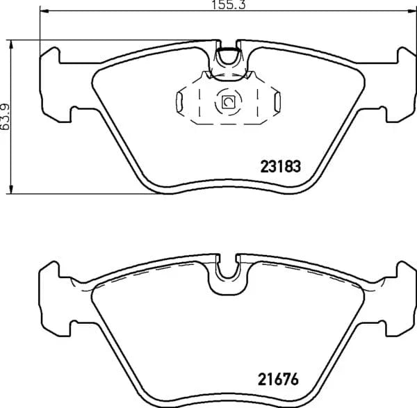 Mintex Brake Pads Full Set Of 4 Front MDB2620 - image 4