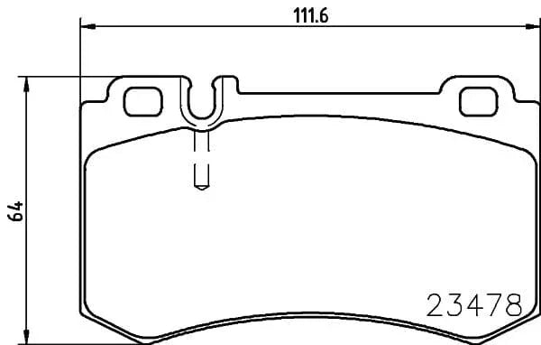 Mintex Brake Pads Set Brake Pads Full Set Of 4 Rear MDB2621 - image 3