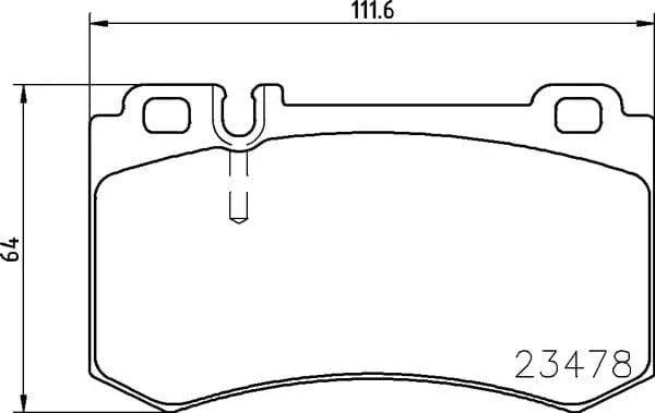Mintex Brake Pads Set Brake Pads Full Set Of 4 Rear MDB2621 - image 4
