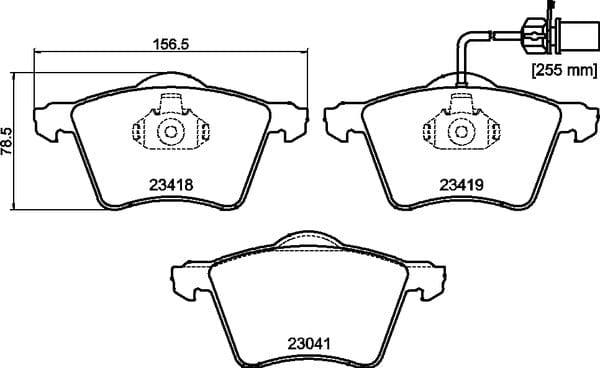 Mintex Brake Pads Full Set Of 4 Front MDB2625 - image 4