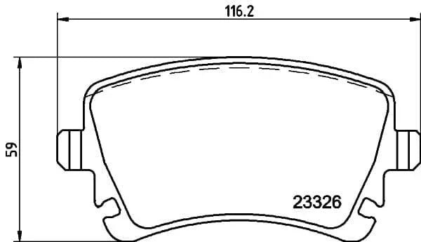 Mintex Brake Pads Set Brake Pads Full Set Of 4 Rear MDB2638MX - image 3