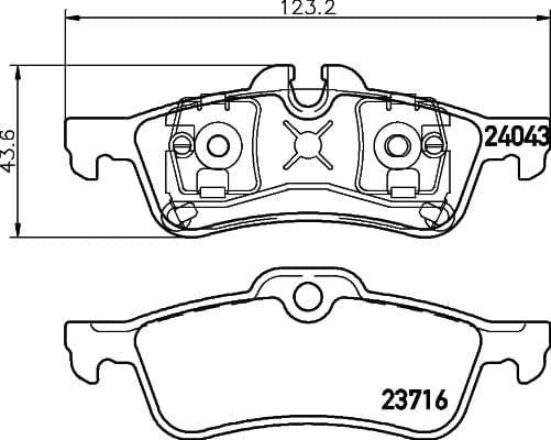 Mintex Brake Pads Set Brake Pads Full Set Of 4 Rear MDB2639 - image 3