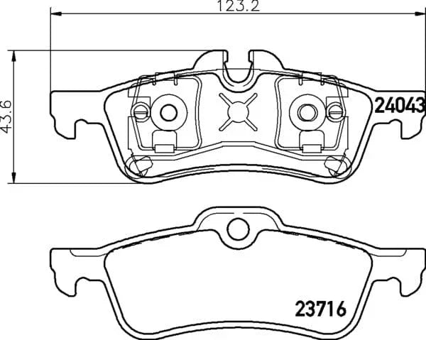 Mintex Brake Pads Set Brake Pads Full Set Of 4 Rear MDB2639 - image 4