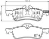 Mintex Brake Pads Set Brake Pads Full Set Of 4 Rear MDB2639 thumbnail