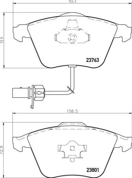Mintex Brake Pads Full Set Of 4 Front MDB2648 - image 3