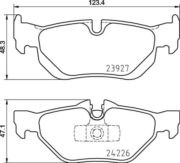 Mintex Brake Pads Set Brake Pads Full Set Of 4 Rear MDB2683 - image 4