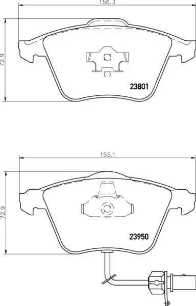 Mintex Brake Pads Full Set Of 4 Front MDB2694 - image 3