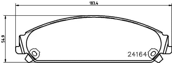 Mintex Brake Pads Full Set Of 4 Front MDB2696 - image 3