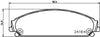 Mintex Brake Pads Full Set Of 4 Front MDB2696 thumbnail