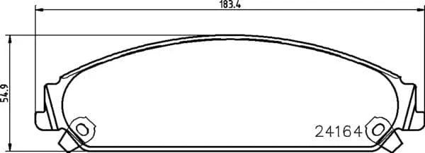 Mintex Brake Pads Full Set Of 4 Front MDB2696 - image 4
