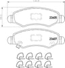 Mintex Brake Pads Full Set Of 4 Front MDB2709 thumbnail