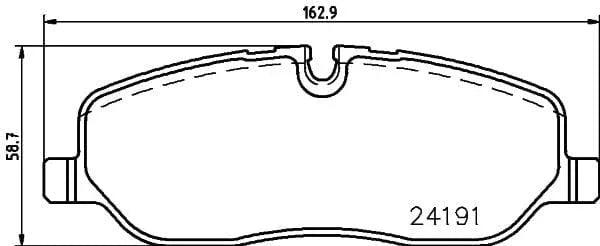 Mintex Brake Pads Full Set Of 4 Front MDB2712MX - image 3
