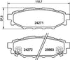 Mintex Brake Pads Set Brake Pads Full Set Of 4 Rear MDB2732 thumbnail